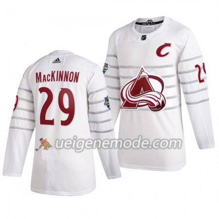 Herren Colorado Avalanche Trikot Nathan MacKinnon 29 Weiß Adidas 2020 NHL All-Star Authentic
